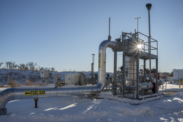 The Yellowstone County Generating Station on a cold, snowy day